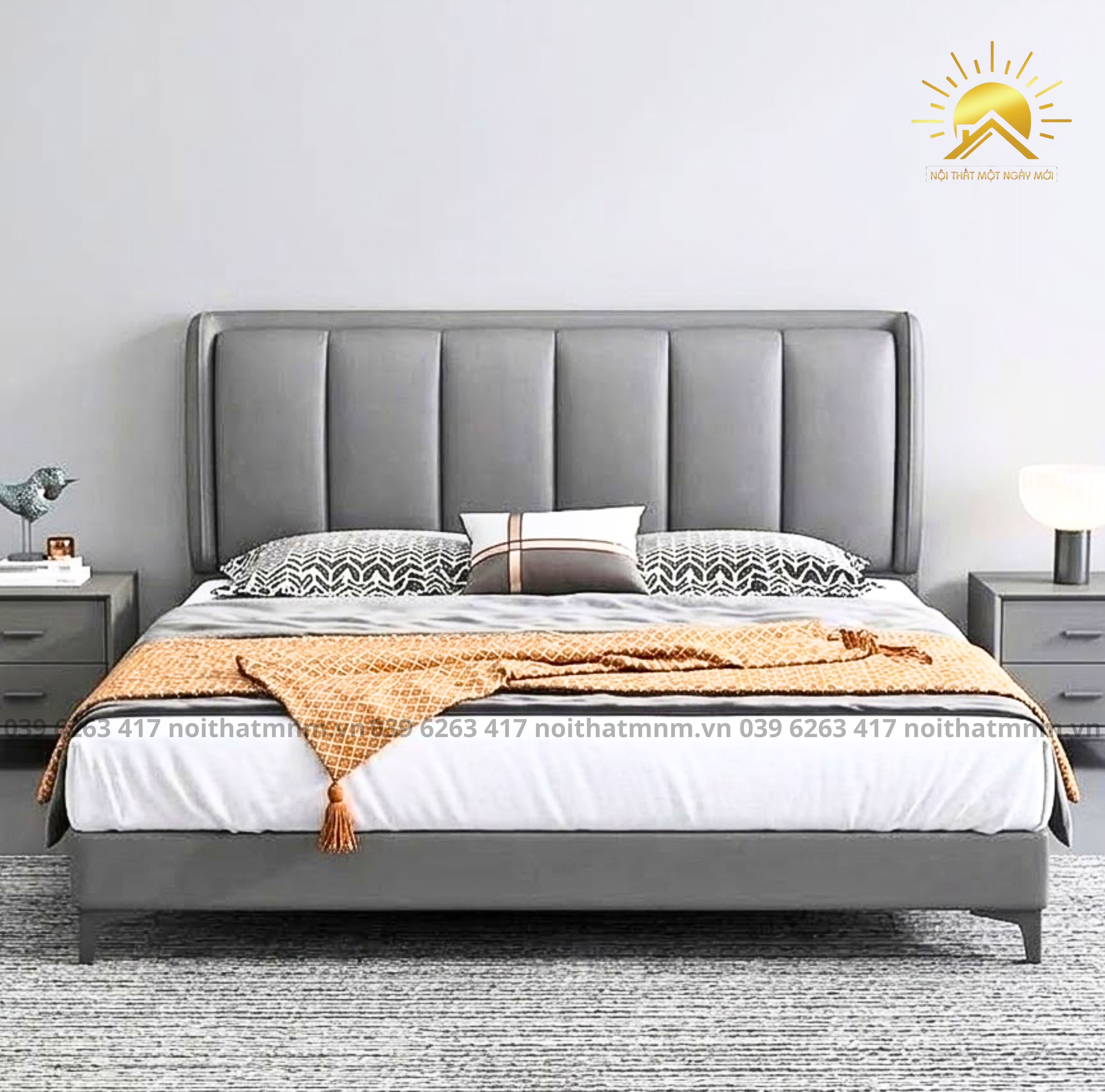 Giuong_boc_da_cao_cap_sweet_dream Giường Bọc Da Cao Cấp Sweet Dream MNM115