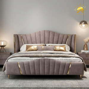 Giường Bọc Da Cao Cấp Golden Night MNM121