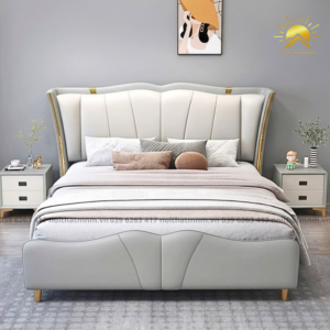 Giường Bọc Da Cao Cấp Êm Ái MNM124
