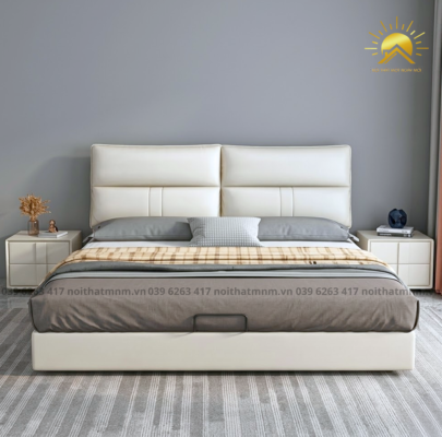 Giường Bọc Da Cao Cấp Cloud Dream MNM125